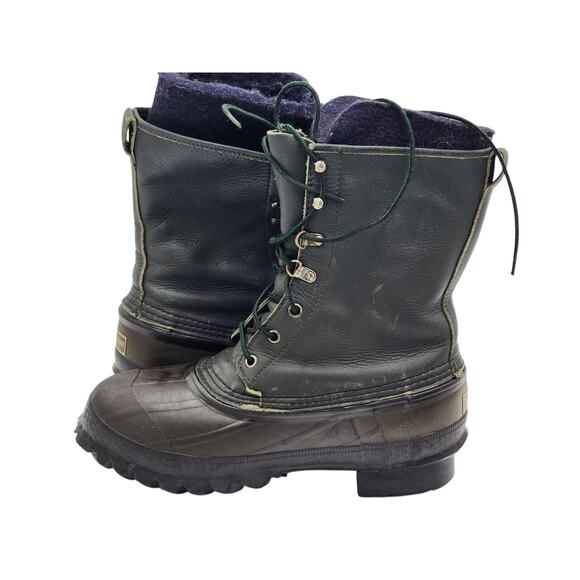 LaCrosse Outdoorsman Insulated Rubber Hunt Boots 7 USA Steel Shank Duck Winter - Picture 11 of 13